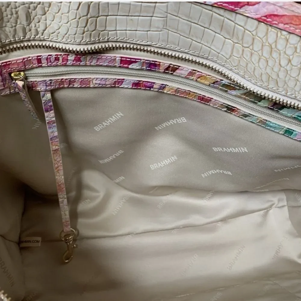 Brahmin Ashlee Ombré Entice Melbourne Bag Leather Tote Purse